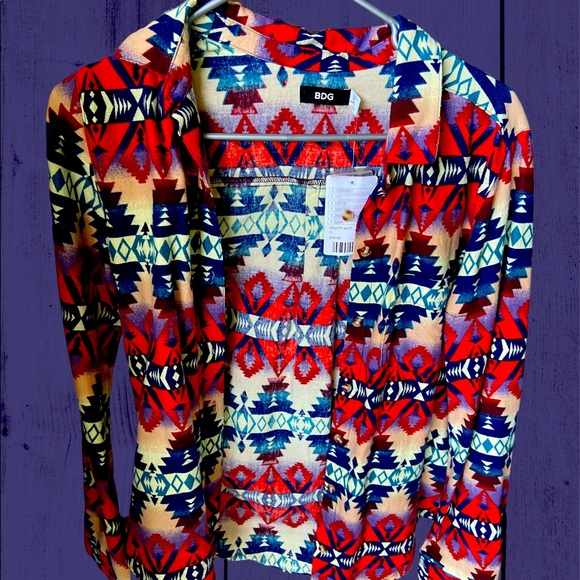 Colorful Patterned Flannel - Picture 2 of 4